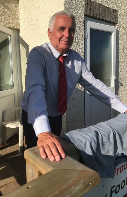 Martin Cole - is pictures at the home of Carew football and Cricket Club