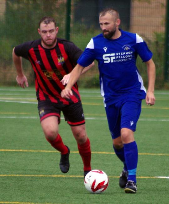 Nathan Evans scored a screamer for Merlins Bridge at Clarbeston Road