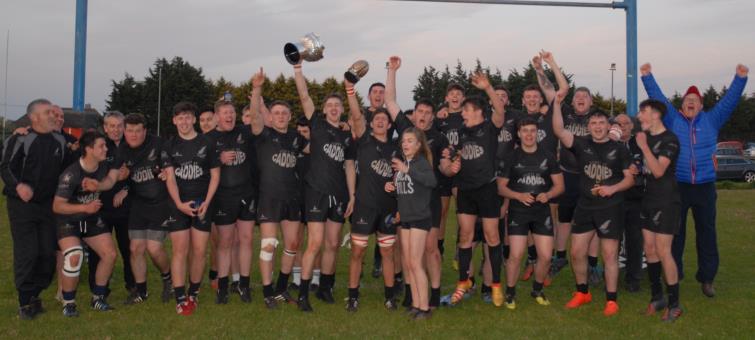 Neyland Youth celebrate winning the Pembrokeshire Youth Cup