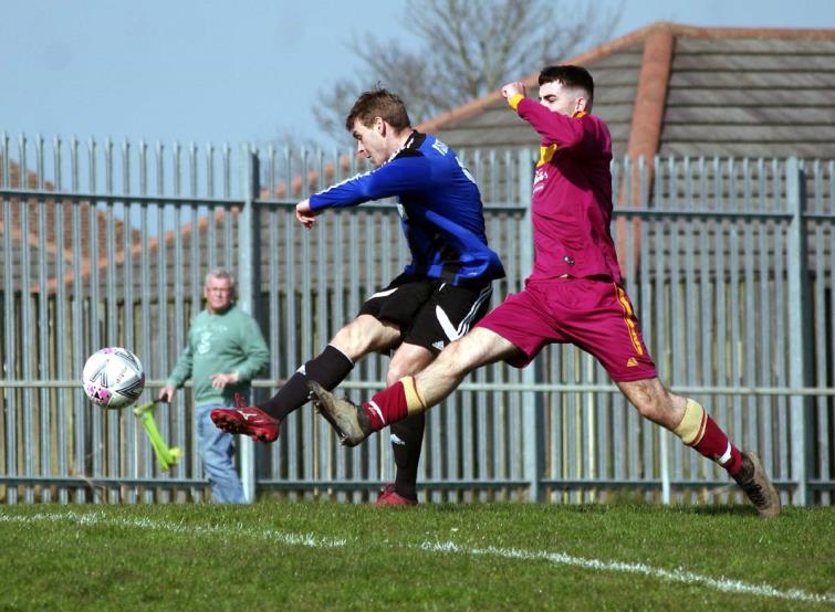 Nicky Woodrow bagged four goals for Hakin against Narberth