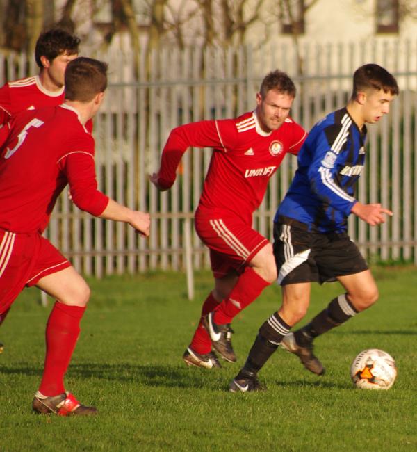 Teenager Ben Fawcett claimed a hat-trick in Hakins easy win