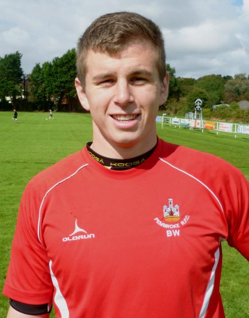 Billy Wood - Pembroke centre scored a good try