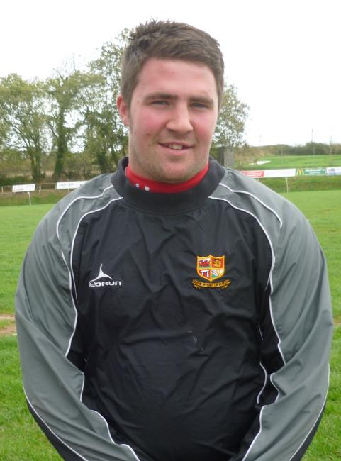 Carwyn Phillips - scored Crymychs only try at Aberystwyth