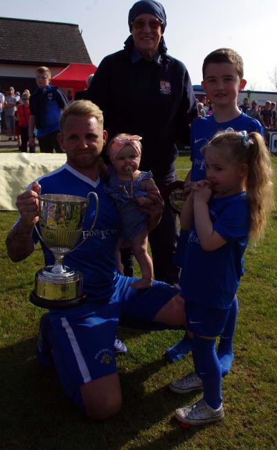 Bridge skipper Chris Ormond with the cup