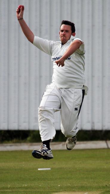 Chris Inward steams in for Llangwm