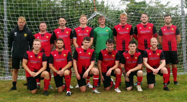 Clarbeston Road line up before kick off