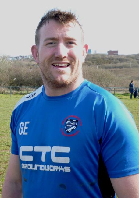 Gwilym Evans - opening try for Fishguard