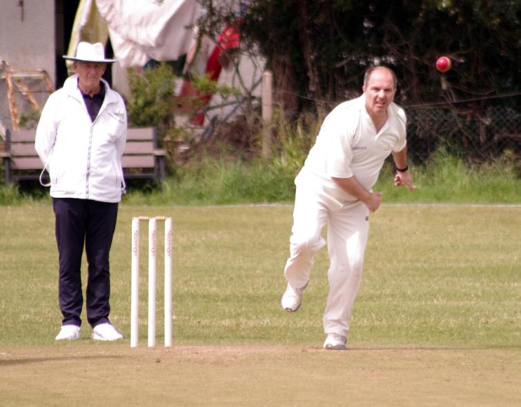 Hywel Gibbs took wickets for Lamphey