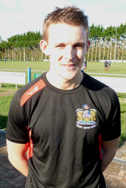 Johnny Morgan - good try for Tenby