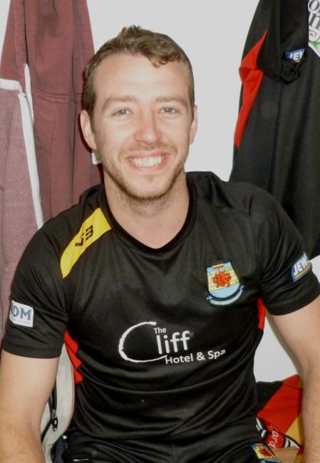 Kieran Hurley - nice try for Cardigan winger
