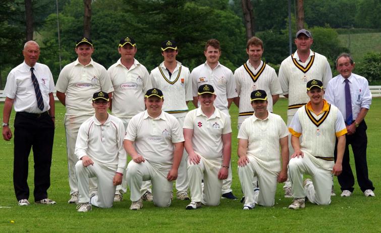 Llangwm line up at Pill Parks