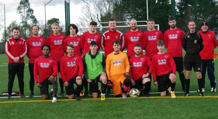 Pennar Robins line up before kick off