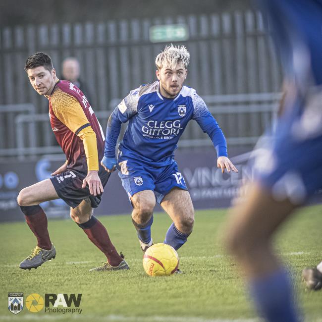 Rio Dyer scored crucial second half winner for Haverfordwest County at Caernarfon Town