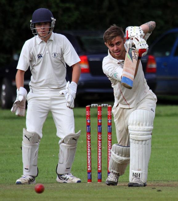 Sam Franklin scored a terrific 63 not out for Saundersfoot