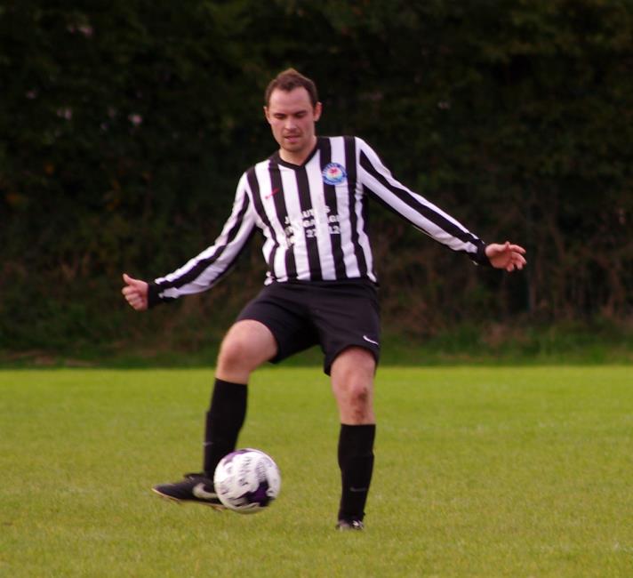 Sean Hannon plays the ball upfield
