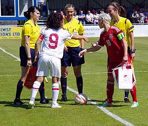 Pictures from Wales versus Turkey Womens international played on the Conygar Bridge Meadow