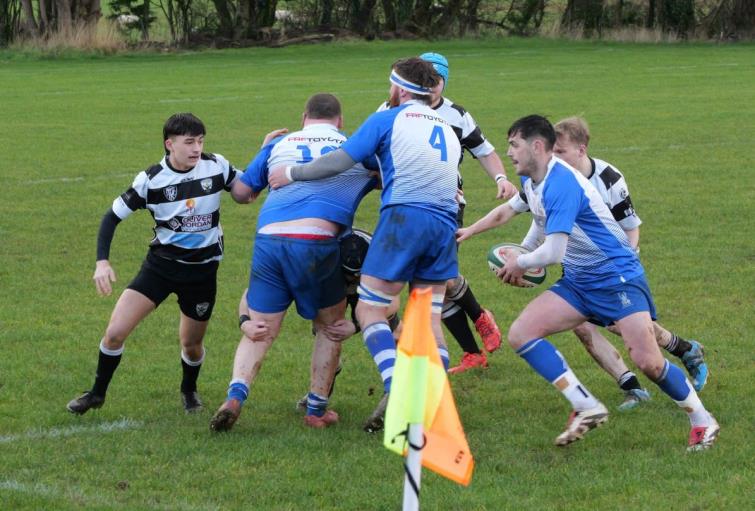  Adam Phillips bursts away on the blind side for The Blues (Pic - William John)
