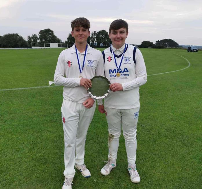 Atticus and Charlie with the Ormond Youth Plate