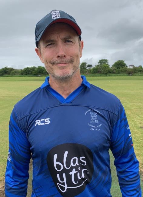 Dan Field - mighty hitting for Haverfordwest in defeat at Cresselly
