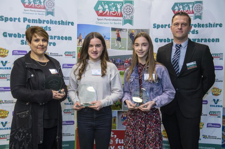 Girls U16 - Ella Wintle (Winner), Gracie Griffiths and Lotty Whalley