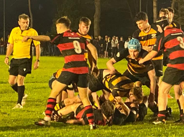 Llangwm Youth on the attack