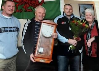 Peter, Ralph, Paul and Margaret celebrate 60 years with Narberth AFC