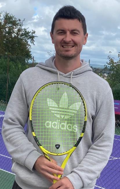 Tom Richards on arrival at Haverfordwest TC