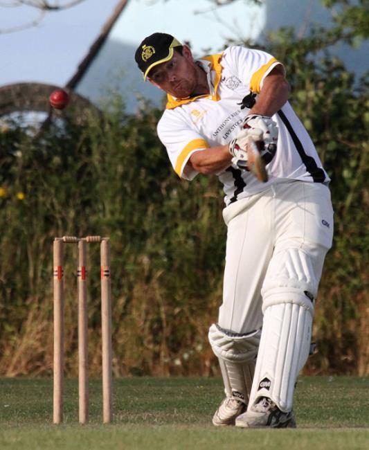 Brock smashes a boundary for Llangwm 