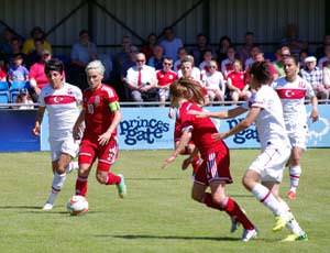 Pictures from Wales versus Turkey Womens international played on the Conygar Bridge Meadow