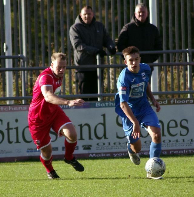 Ben Fawcett worked hard up front