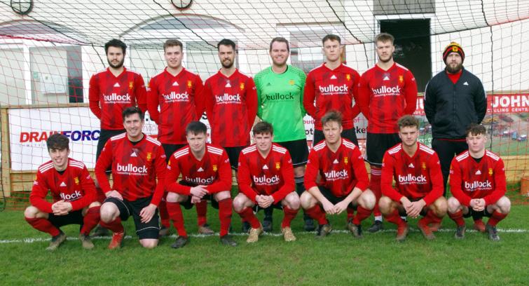 Carew AFC line-up before kick off