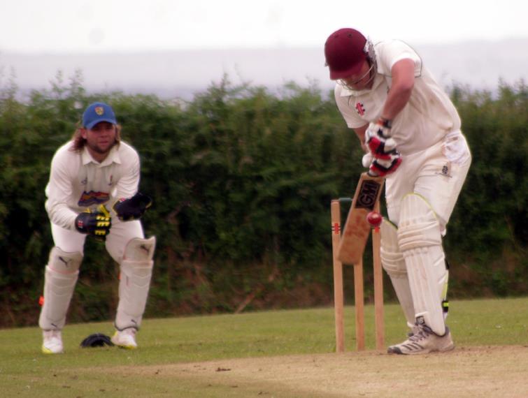 Toby Hayman showed his class with the bat for Burton
