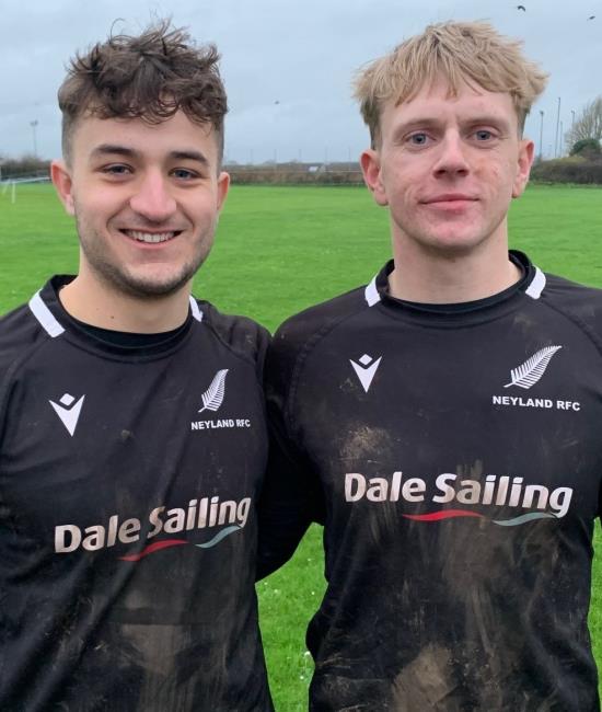 Oli Rothero and Josh Watts - scored late points for Neyland