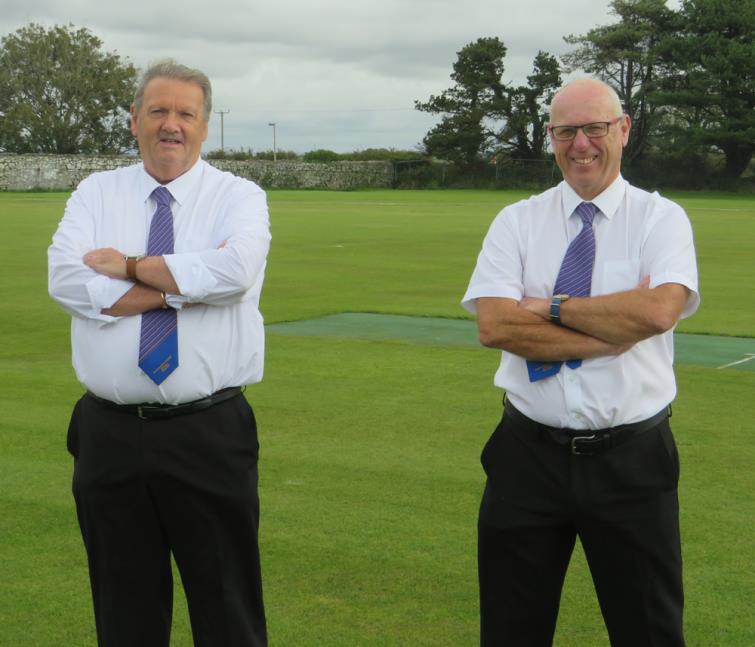 Umpires Chris Stapleton and Steve Williams
