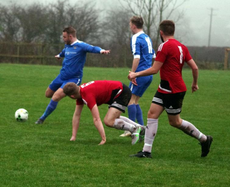 Joey Leahy scored from the spot for the Bridge at Clarbie