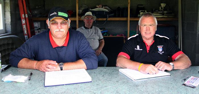 Adge with William Newell and Rob Benjamin at the Allan Brown Cup Final