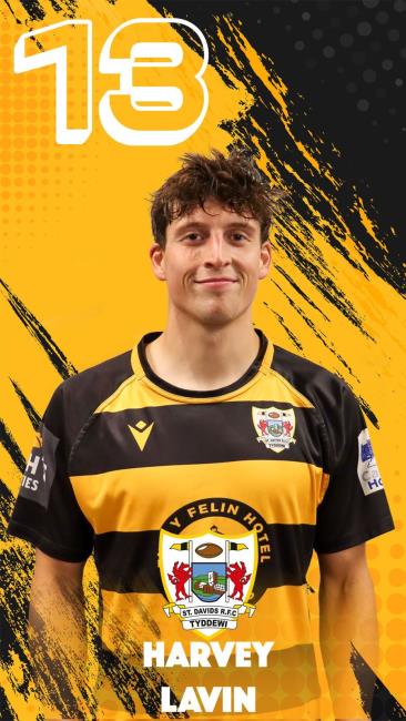 Man of the match for St Davids - Harvey Lavin