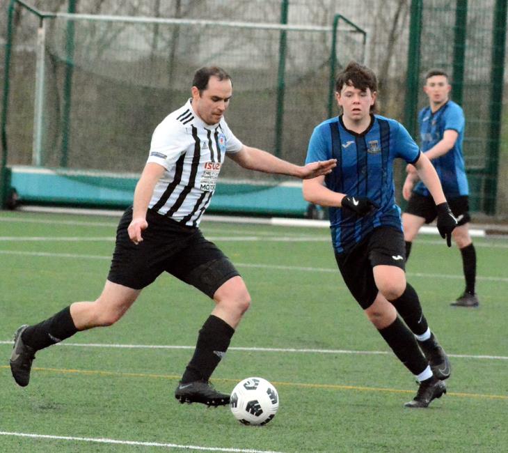 Sean Hannon - scored with a header from a corner for Neyland. Picture Gordon Thomas