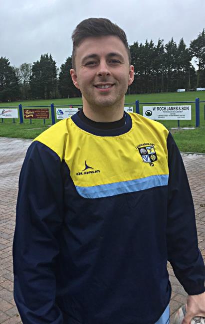 Tom Davies - vital try for Laugharne