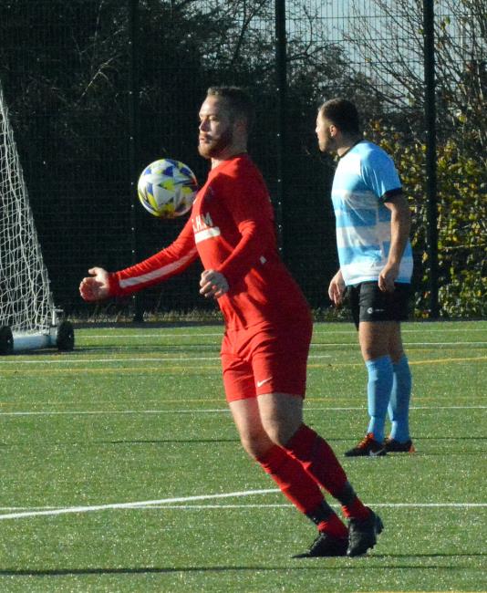 Joe Leahy - skipper grabbed winner for Merlins Bridge - he later got sent off