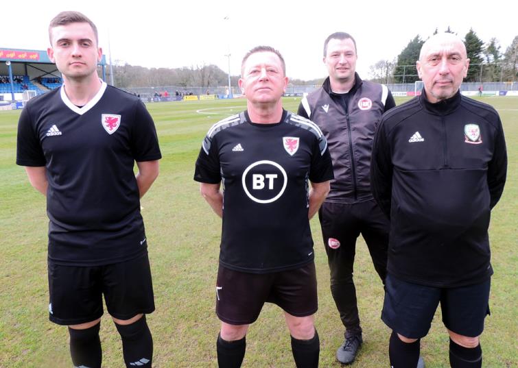 Match officials (Picture Bill Carne)