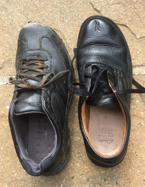 Right footed shoes