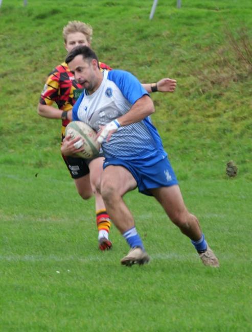 Scott Candler scores for The Blues. Picture William John