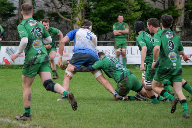 Karl Busch on another charge. Picture William John