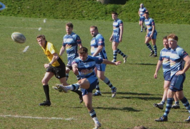 Osian Evans in action for Narberth