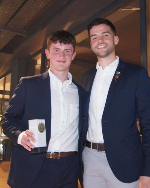 Ned awarded Swansea Mens Player of the Season by coach and captain Callum Chapman