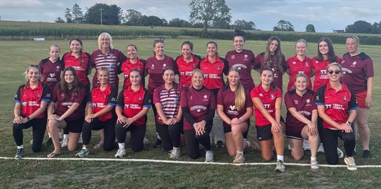 Saundersfoot and Cresselly 2nds - still good pals after a tense draw
