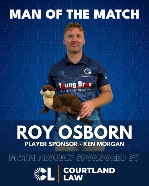 Roy Osborne - man of the match for Narberth at Stradey Park