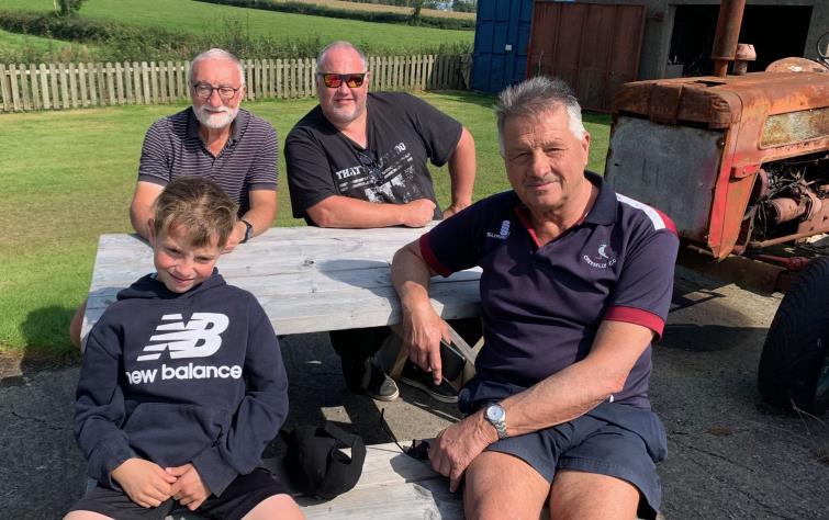 Groundsmen. Denis, Dick, George and Glyn