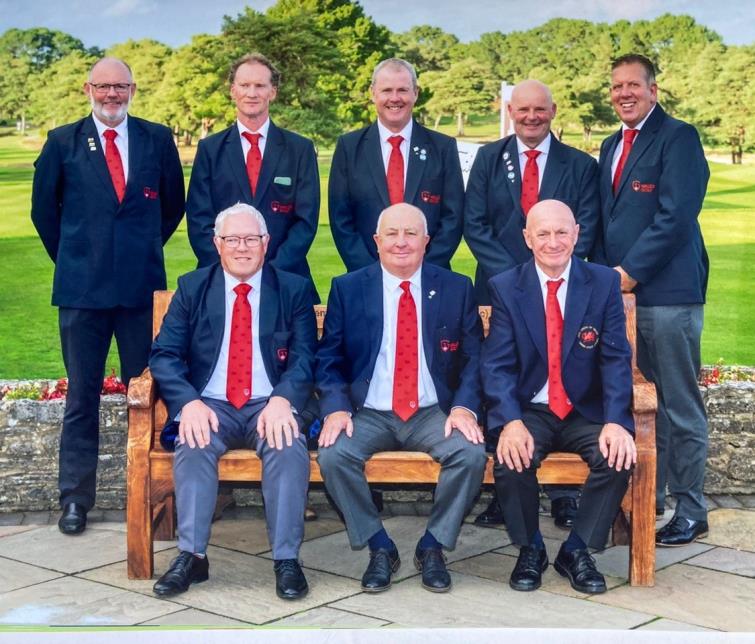 Alan and his Welsh colleagues in formal gear